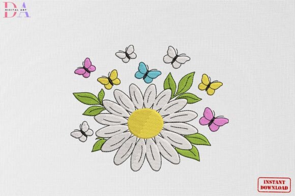 Butterfly Daisy Bloom Garden