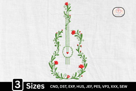 Country Floral Banjo