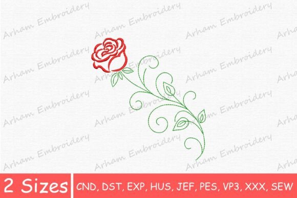 Elegant Rose Swirl