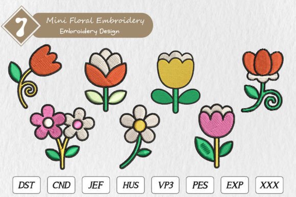 Mini Floral Embroidery Bundle