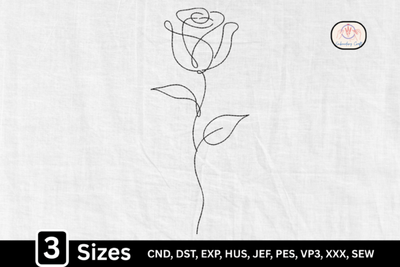 Minimalist Line Art Single Rose