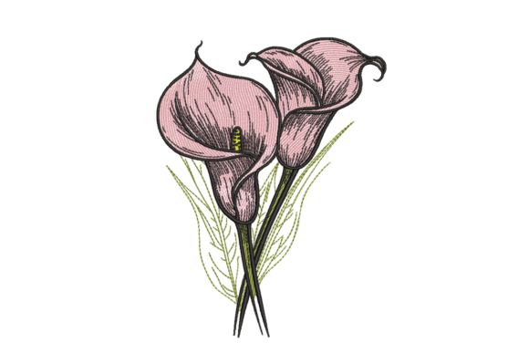 Pink Calla Lily Duo