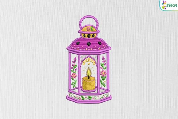 Ramadan Lantern Floral Candle Glow