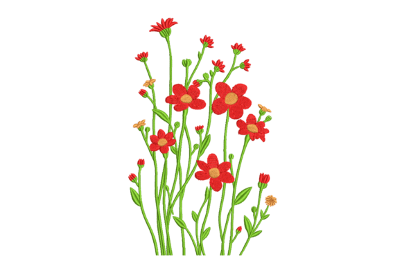 Red Wildflower Bouquet