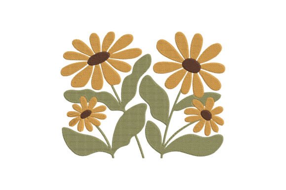 Sunflower Embroidery Design