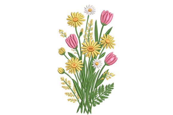 Tulip and Daisy Spring Bouquet